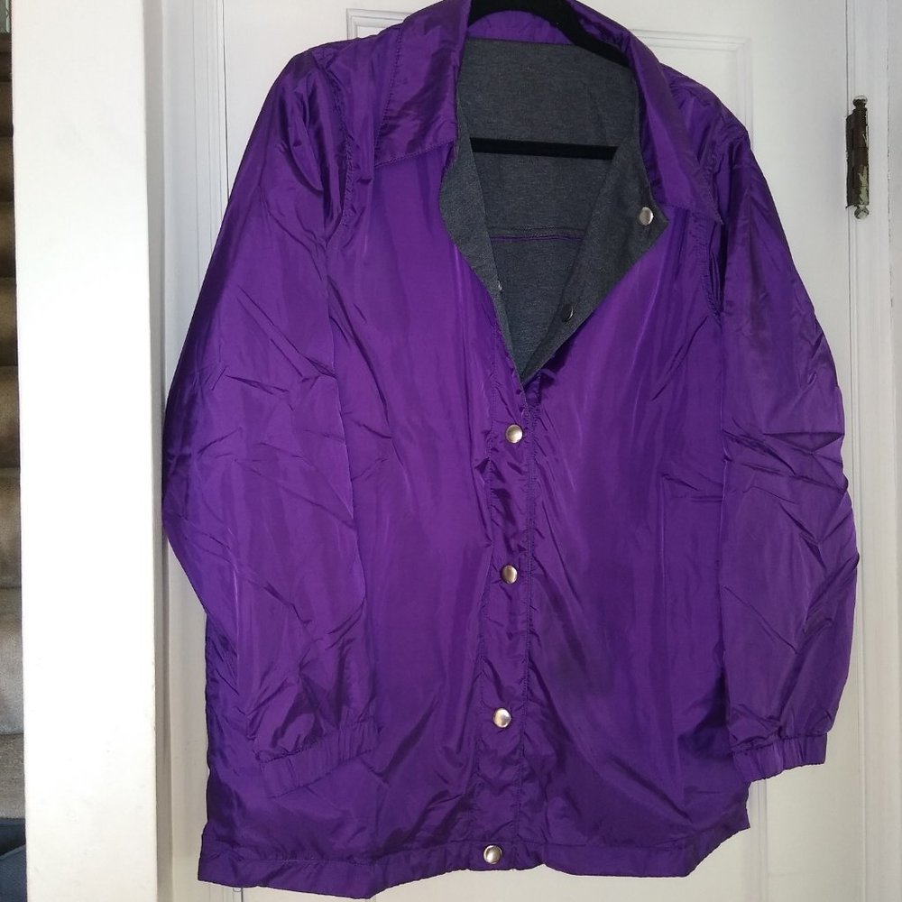 Tudor Court Windbreaker/Coach's Jacket - LG - Purple